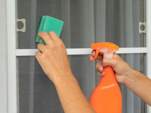 pulire zanzariera plisettata